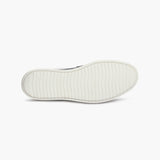 Casual Croc Print Slip Ons with Metal Bit navy sole