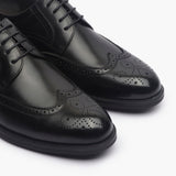 Sheridan Brogues black side angle zoom