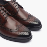 Sheridan Brogues brown side angle zoom