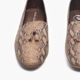 Tassle Accented Loafers beige front zoom