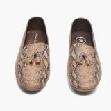 Tassle Accented Loafers beige front