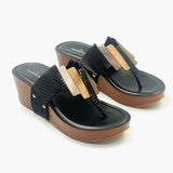 Multiple Striped Wedges black side angle