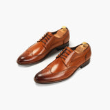 The Classic Brogue tan opposite side angle