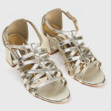 Metallic Gladiators Gold Side Angle