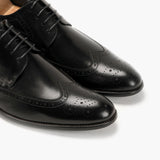 The Classic Brogue black side angle zoom