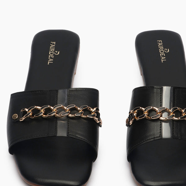 Chainlink Accented Flats black front zoom