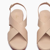 Cross Sandals white front zoom
