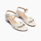 Symmetric Strap Sandals white side angle