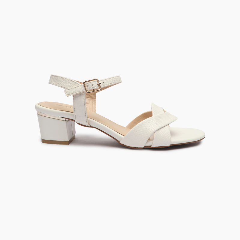 Symmetric Strap Sandals white side profile