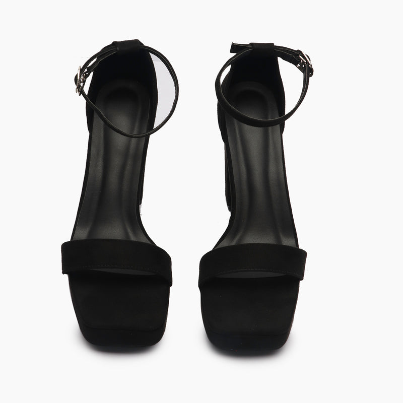 Classic Strap Sandals black front