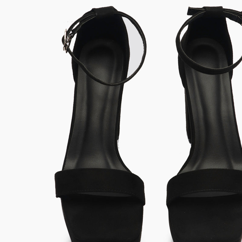 Classic Strap Sandals black front zoom