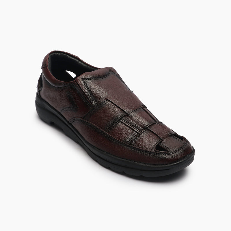 Roman Style Shoes maroon side single