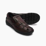 Roman Style Shoes maroon side and sole