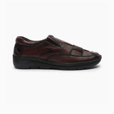 Roman Style Shoes maroon side profile