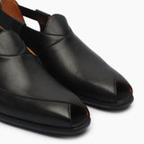 Peshawari Slip Ons black side angle zoom