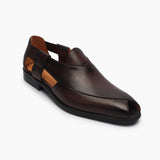 Peshawari Slip Ons brown side single