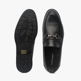 Horse Bit Buckle Moccasins black top and sole