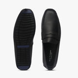 Sheep Leather Penny Loafers black top and sole