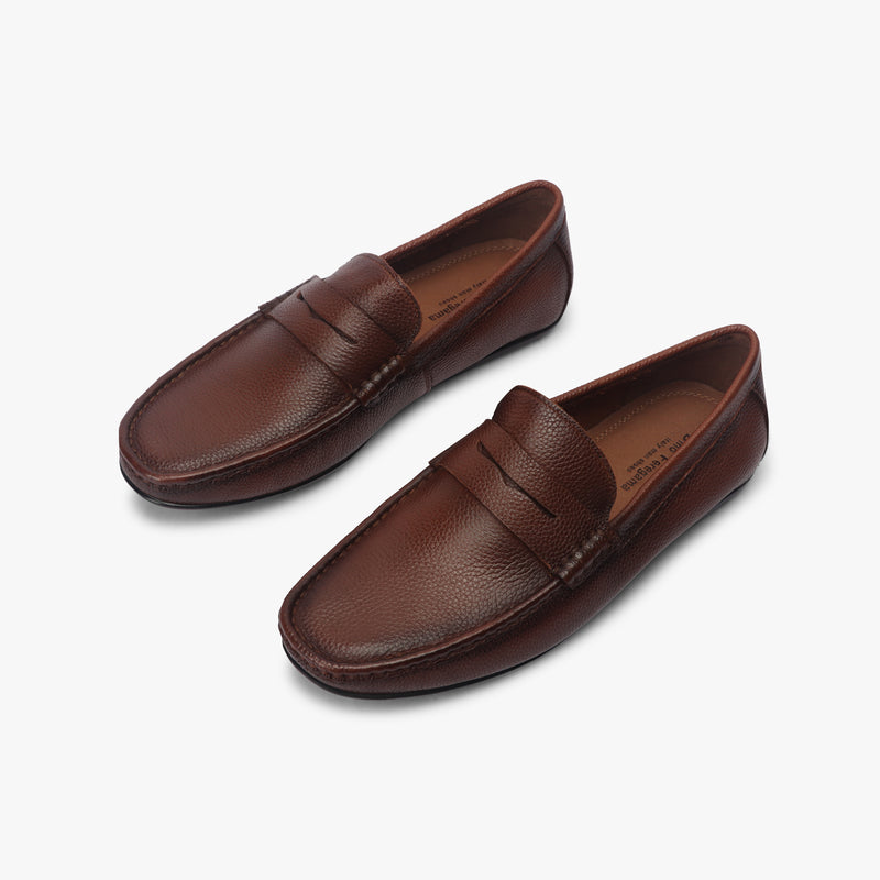 Sheep Leather Penny Loafers cognac opposite
