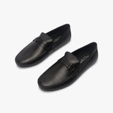 Metal Bit Accented Loafers black opposite