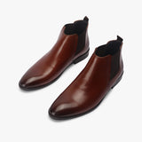 Box Calf Leather Chelsea Boot brown opposite side
