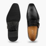 Definitive Single Buckle Monk Straps black top and bottom