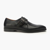 Definitive Single Buckle Monk Straps black side profile