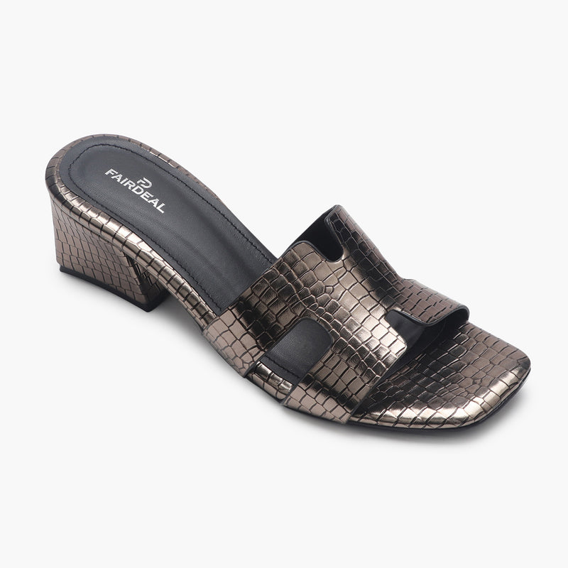 Schutz Womens Leather Alligator Embossed Ankle Strap High Heel Sandals -  Shop Linda's Stuff