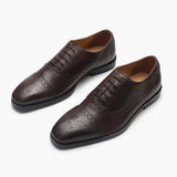 Semi Brogue Lace Ups brown opposite side