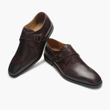 Definitive Single Buckle Monk Straps brown 