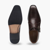 Definitive Single Buckle Monk Straps brown top and bottom