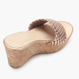 Braided Wedges gold back
