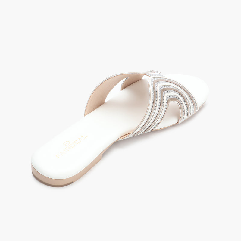 Dual Symmetric Slides white back angle