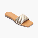 Weaved Flats tan side single