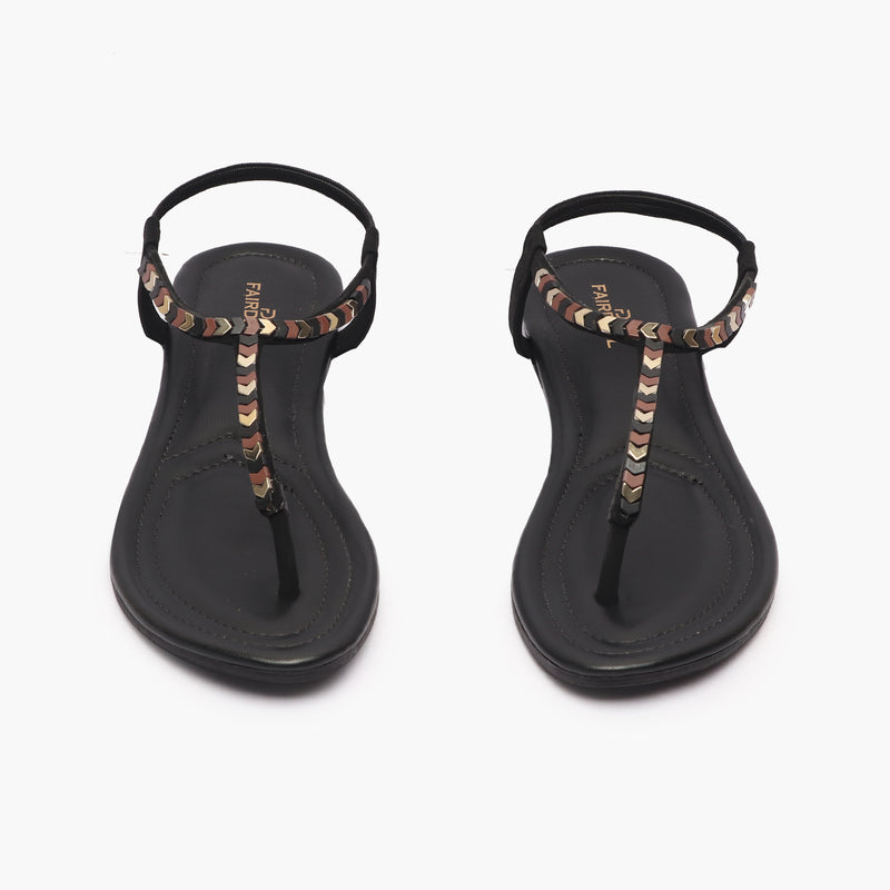 Back Elastic Flat Sandals – Fairdeal Shoes - Main Image