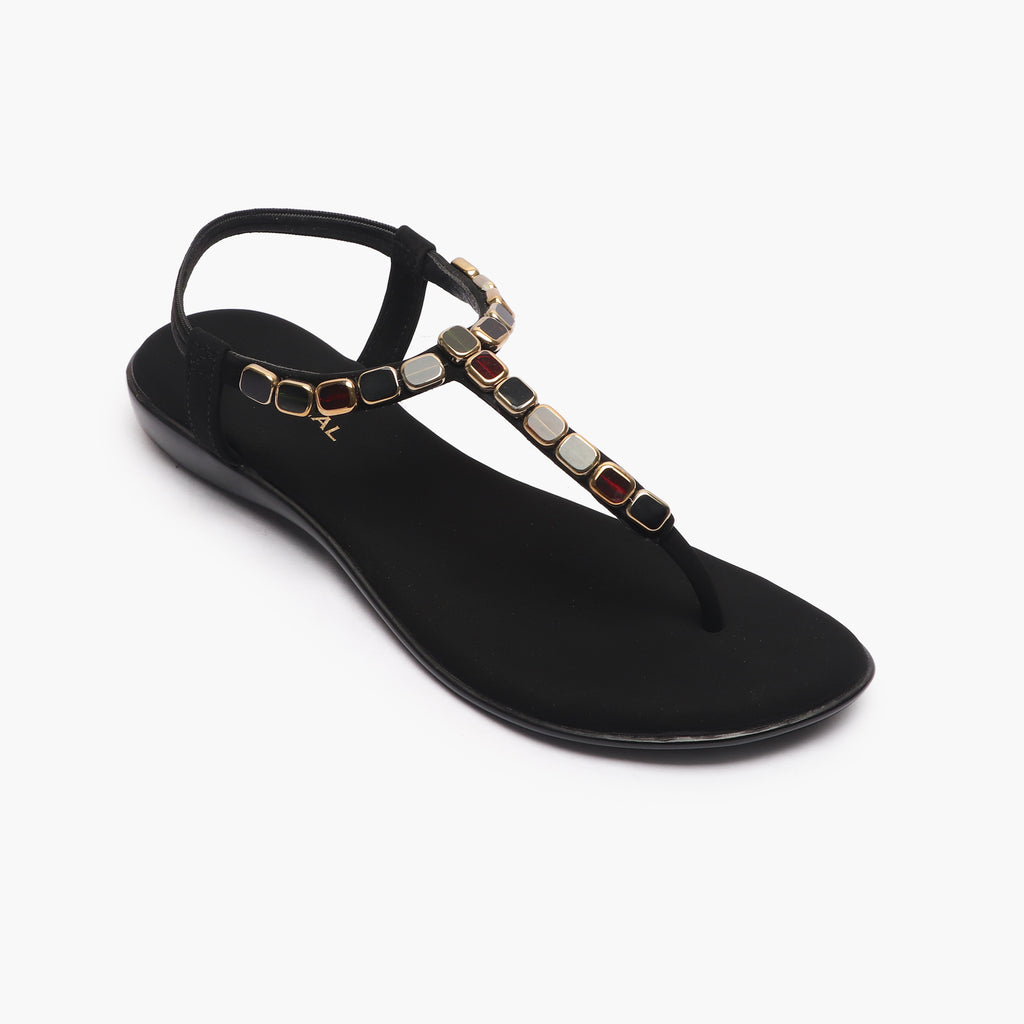 Bellenor Women's Black Flat Sandals | Aldo Shoes