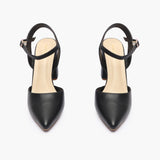 Classic AnkleStrap Pumps black front angle
