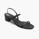 Strappy Block Heel Sandals black side single