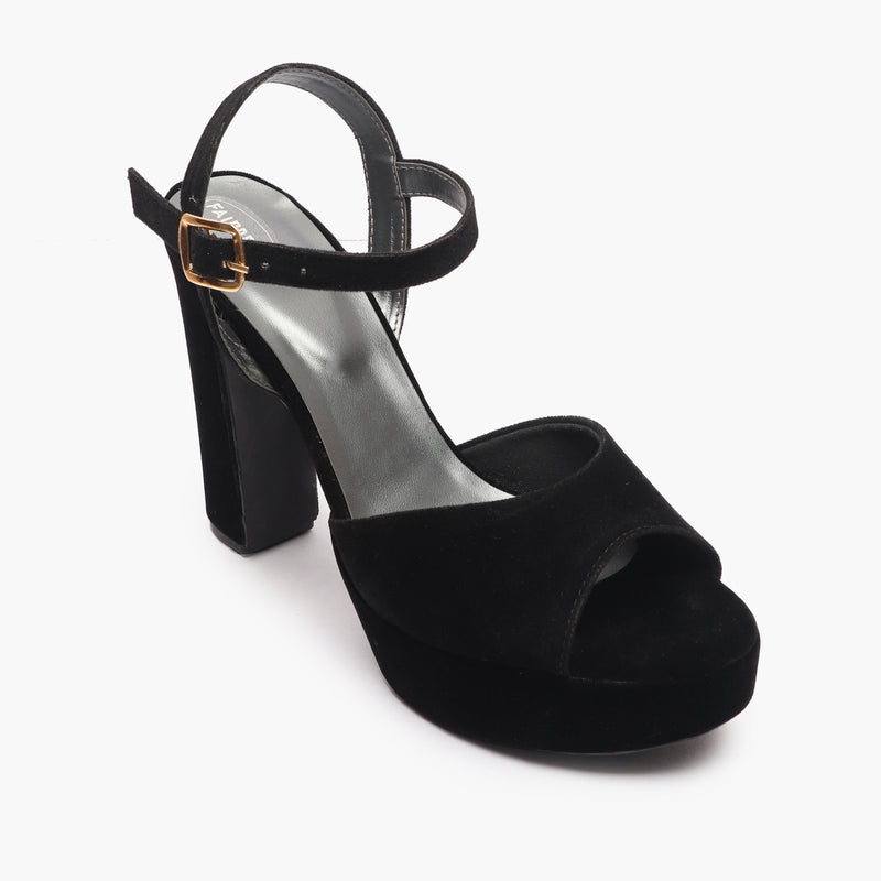 Bold Platform Sandals black side single