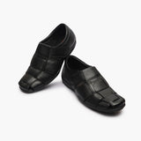 Roman Velcro Slip Ons black