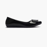 Patent Pointed Ballerinas black side profile