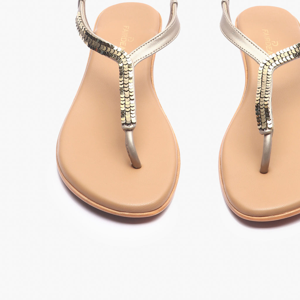 Sandals Rose gold Nea T-bar Sandal