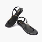 Jubilee Stone T Bar Sandals black