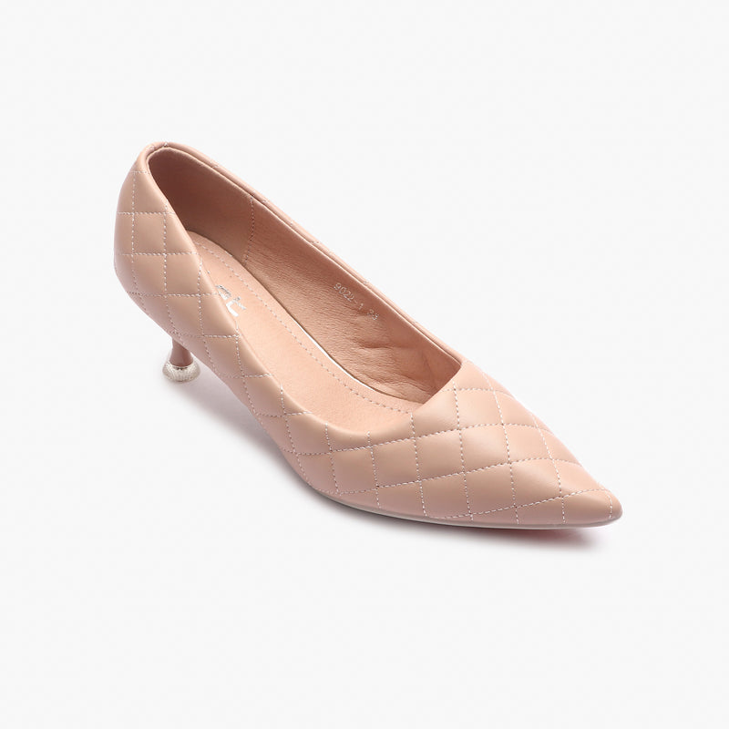 Quilted Pumps pink side single