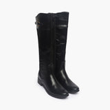 Quilted Boots black side angle