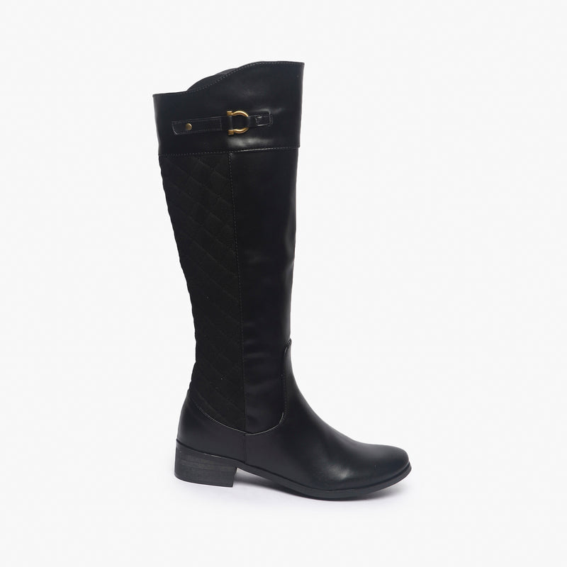  Quilted Boots black side profile
