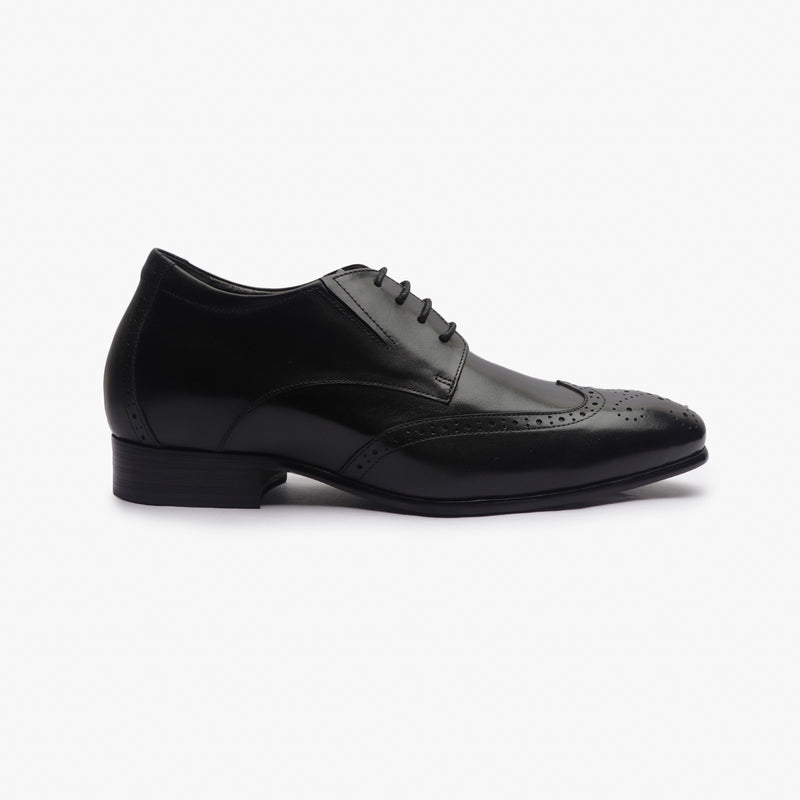 Elevated Brogues black side profile