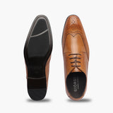 Elevated Brogues tan top and sole