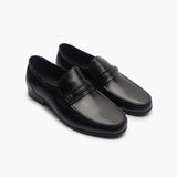 Compact Toe Slip Ons black side angle