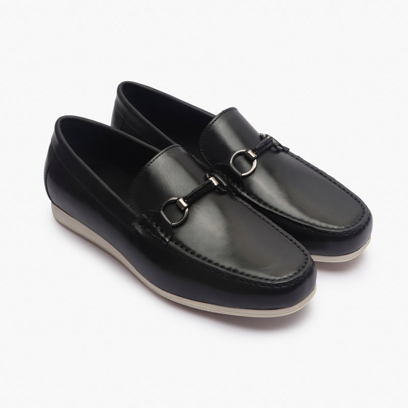 Casual Horsebit Slipons black side angle